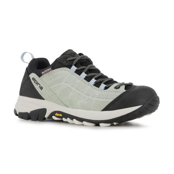 Дамски ниски туристически обувки Alpina Glacia лайм - Водоустойчиви с Alpitex® и подметка Vibram®