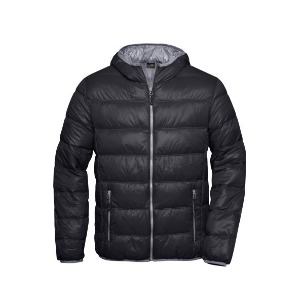 Мъжко пухено яке JN1060 black/grey