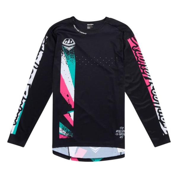 Джърси за колоездене Troy Lee Designs Sprint Full Pull черно