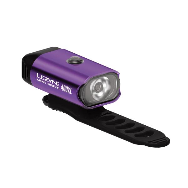 Фар за велосипед Lezyne MINI Drive 400 XL Front светлина лилав Hi Gloss