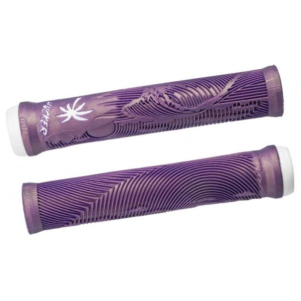 Грипове ODI Hucker Signature BMX грипове no flange лилав/ бял