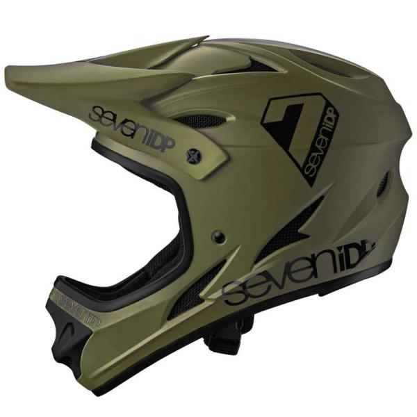 Full-face каска за MTB 7iDP M1 ABS - Army зелен