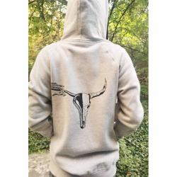 Суитшърт INVERT велосипед AND сив HOODY