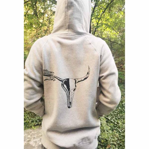Суитшърт INVERT велосипед AND сив HOODY