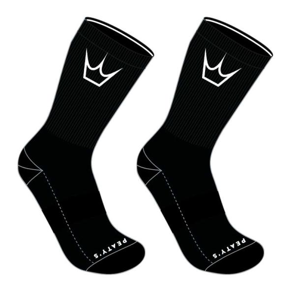 Чорапи Peaty's Shredsocks - черен / бял Crown