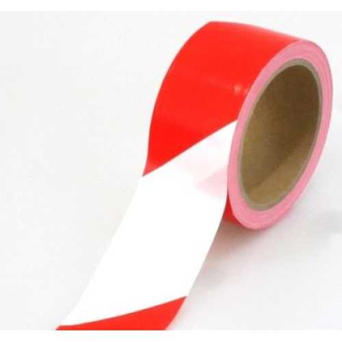 Охранителна лента 48 мм х 100 м Червено-бяла