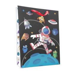 Торбичка за подарък Детска Космос 3D 30х39х12 см