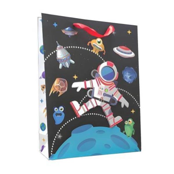 Торбичка за подарък Детска Космос 3D 30х39х12 см