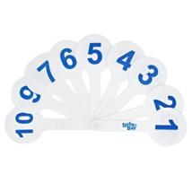 Табелки с цифри и числа 1 - 20, Двустранни, 10 броя