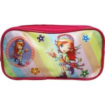 Ученически несесер с 2 отделения 21х10х7 см Полиестер