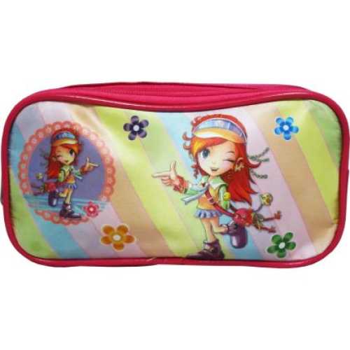 Ученически несесер с 2 отделения 21х10х7 см Полиестер