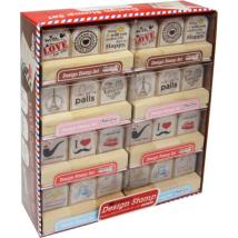 Комплект дизайнерски печати 3 броя Дърво 5 х 3 см