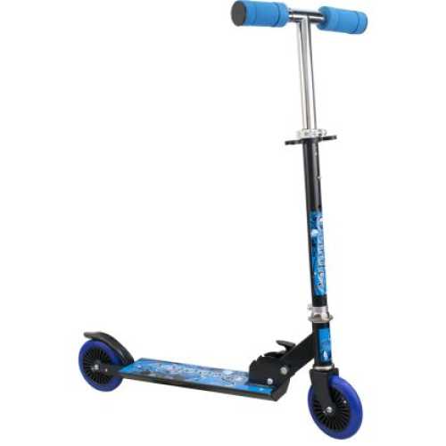 Сгъваема Тротинетка с 2 Колела Черен със Син 60 см Алуминий