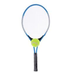 Ракета за тенис на корт MAXIMA, Детска, 53 см, 21 инча, Комплект с калъф и топка, Синя