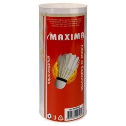 Перца за бадминтон Maxima, Естествени, 3 броя в комплект