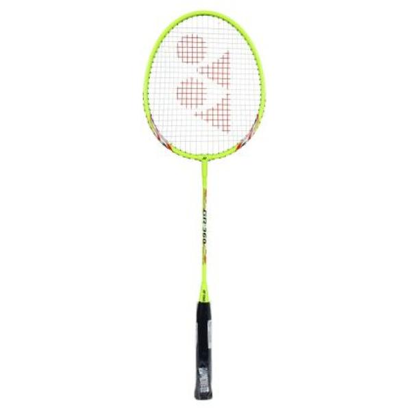 Бадминтон ракета YONEX GR360 електриково жълта с калъф за глава