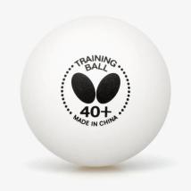Топче за тенис на маса BUTTERFLY Training ball 40+, Бяло