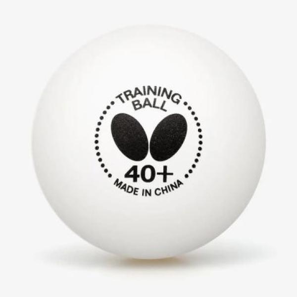 Топче за тенис на маса BUTTERFLY Training ball 40+, Бяло