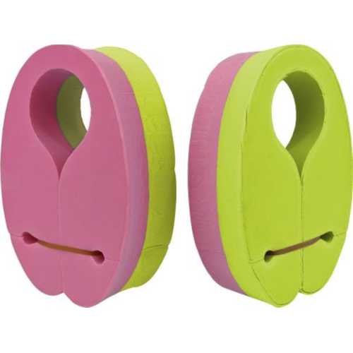 Поплавъци ,пояси за ръце чифт Maxima, 19х13х5 см, Електриково зелен с розов