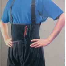 Протектор за кръст с тиранти 100 см полиестер и еластан