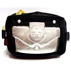 Чанта за кръст с 1 преграда, 2 джоба, 1 секретен джоб и метален протектор 25х19х11см