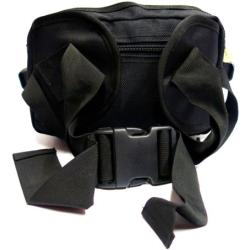 Чанта за кръст с 1 преграда, 2 джоба, 1 секретен джоб и метален протектор 25х19х11см