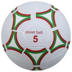 Футболна топка MAXIMA, Размер 5, Гумена, Бяла с зелено