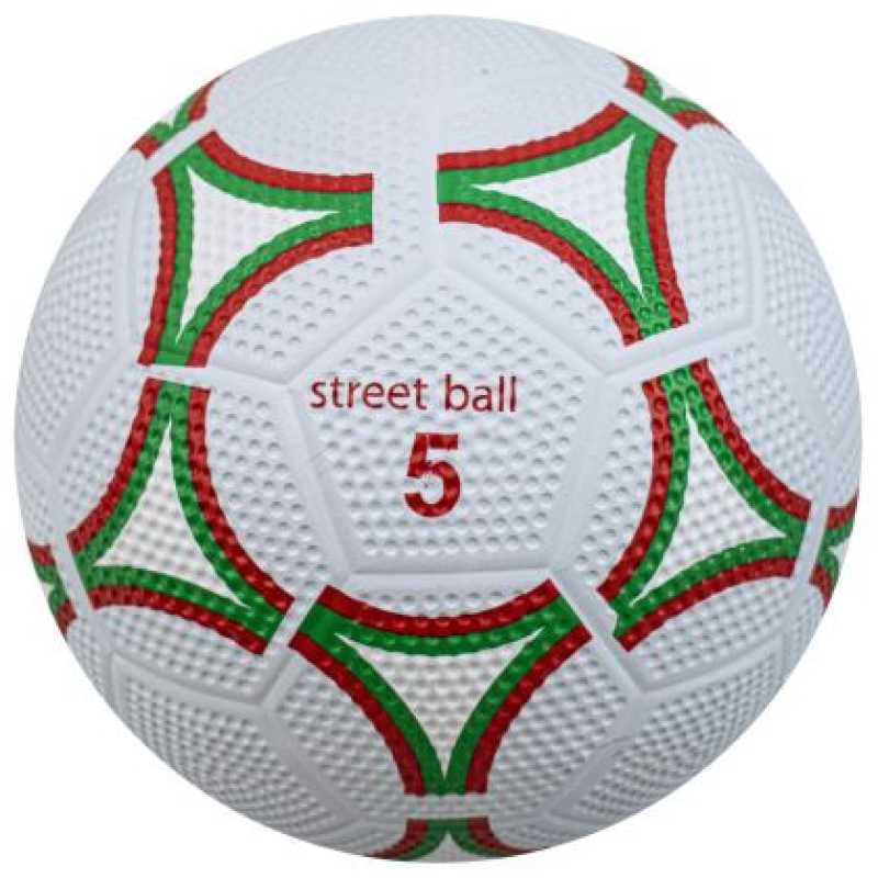 Футболна топка MAXIMA, Размер 5, Гумена, Бяла с зелено