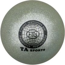 Топка за художествена гимнастика MAXIMA с брокат, Сива