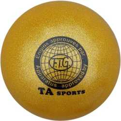 Топка за художествена гимнастика MAXIMA Златиста 15-16 см PVC