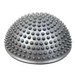 Масажна топка за баланс, полусфера Maxima, Ф16.5 см, Сив