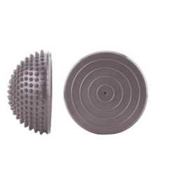 Масажна топка за баланс, полусфера Maxima, Ф16.5 см, Сив