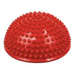 Масажна топка за баланс, полусфера Maxima, Ф16.5 см, Червен