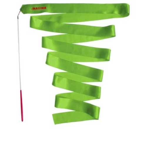 Лента за художествена гимнастика MAXIMA 4m Светлозелена