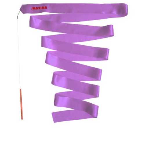 Лента за художествена гимнастика MAXIMA 4m Светлолилава