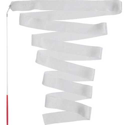 Лента за художествена гимнастика MAXIMA 4 м Бяла