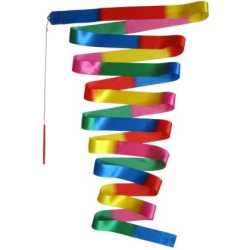 Лента за художествена гимнастика Maxima 6м*5см многоцветна дъга