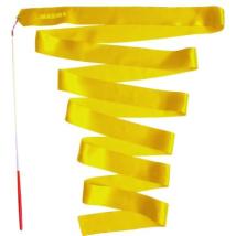 Лента за художествена гимнастика MAXIMA 6m Жълта