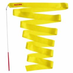 Лента за художествена гимнастика MAXIMA 6m Жълта