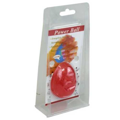 Топка яйце за сила 5.9х4.3 см Червена TPR