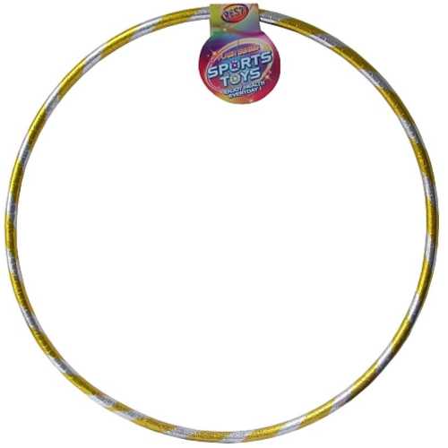 Обръч с вода 65 см, жълт глитер