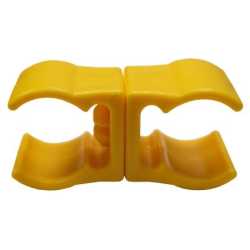 Универсална става MAXIMA за тояжки 25 мм Жълта