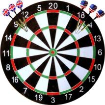Дартс MAXIMA 11.22 инча с 6 стрели и метална мрежа, двустранен