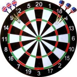 Дартс MAXIMA 11.22 инча с 6 стрели и метална мрежа, двустранен