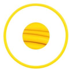 Гимнастически обръч MAXIMA 65 см - Жълт (Нечуплив)