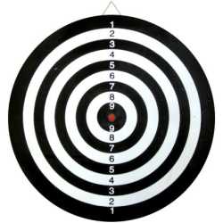 Дартс Maxima, 14.3 инча ,36.3 см, С 6 стрели и метална мрежа, Двустранен