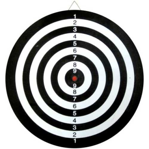 Дартс Maxima, 14.3 инча ,36.3 см, С 6 стрели и метална мрежа, Двустранен