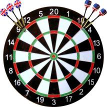 Дартс Maxima, 15.75 инча ,40 см, С метална мрежа и 6 стрели, Двустранен