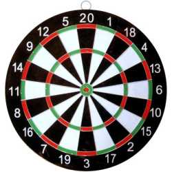 Дартс Maxima, 15.75 инча ,40 см, С метална мрежа и 6 стрели, Двустранен