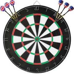 Дартс MAXIMA 45 см с 6 стрели и метална мрежа, двустранен